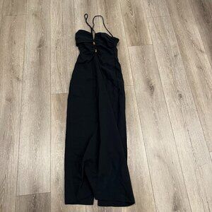 Black Cutout Midi Dress